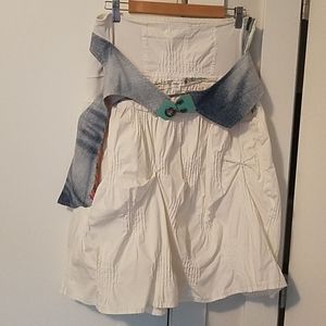 white Ohdd skirt, made in Italy